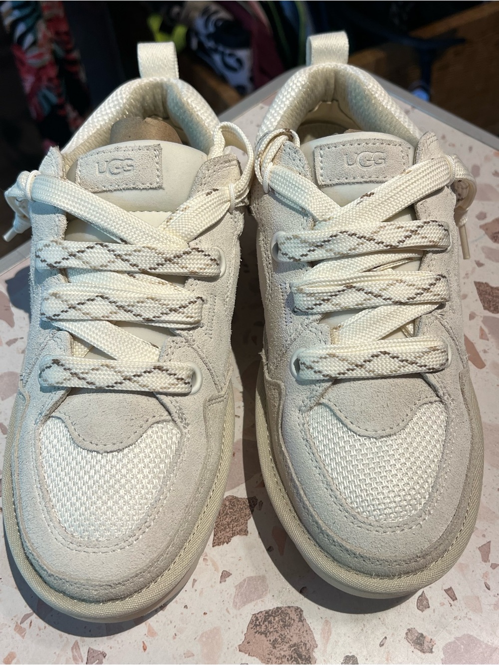 UGG Women's Lo Lowmel Sneaker Suede and Mesh  size 9 new without tag